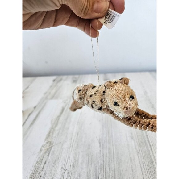 Martha Stewart cheetah Safari ornament bottle brush Xmas tree - Picture 4 of 8